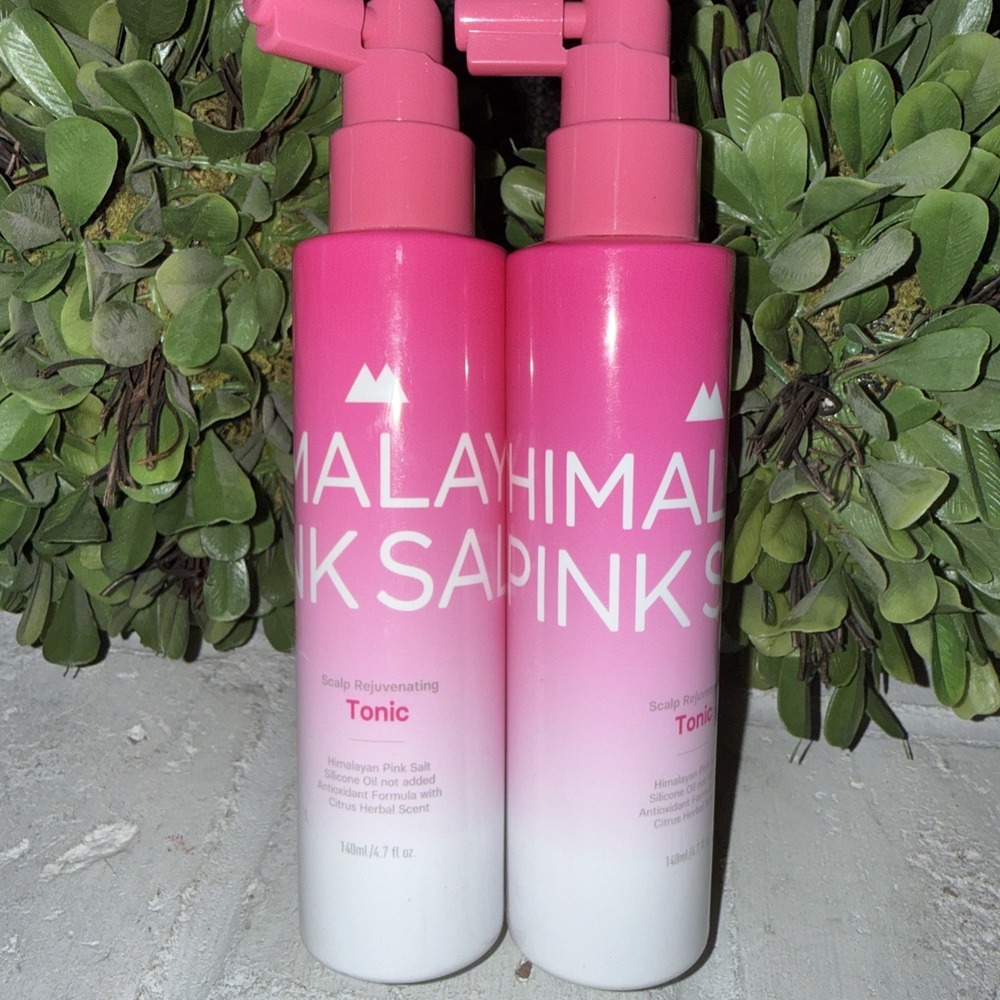 Himalayan Pink Salt Scalp Rejuvenating Tonic Spray 140ml Citrus Herbal Lot Of 2